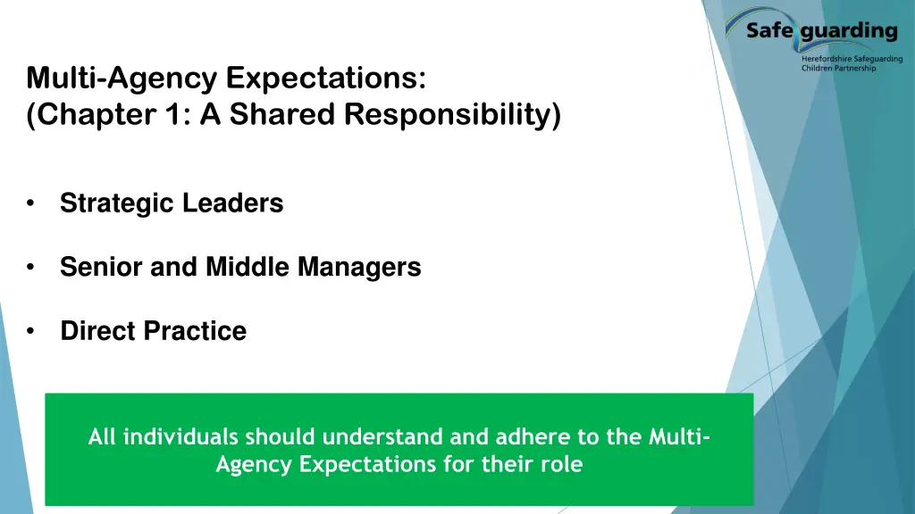 multi agency expectations chapter 1 a shared