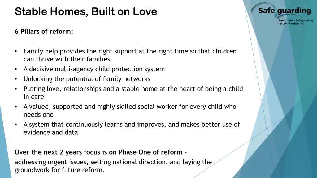 stable homes built on love