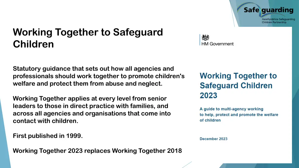 working together to safeguard children