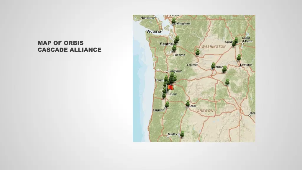 map of orbis cascade alliance