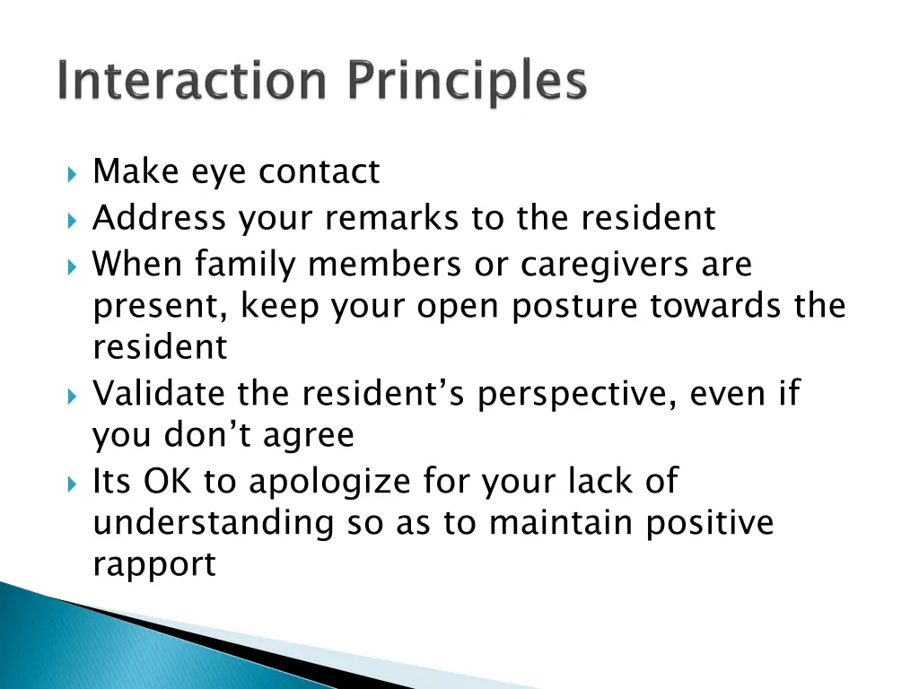 make eye contact address your remarks