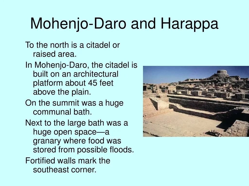 mohenjo daro and harappa