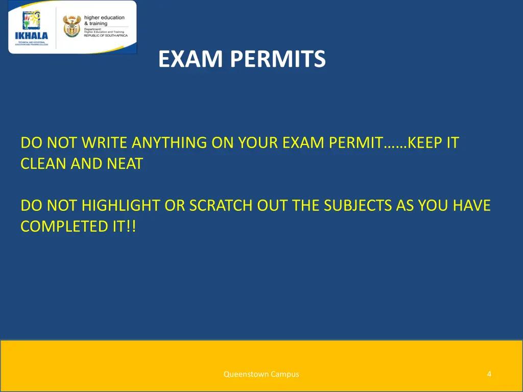 exam permits 1