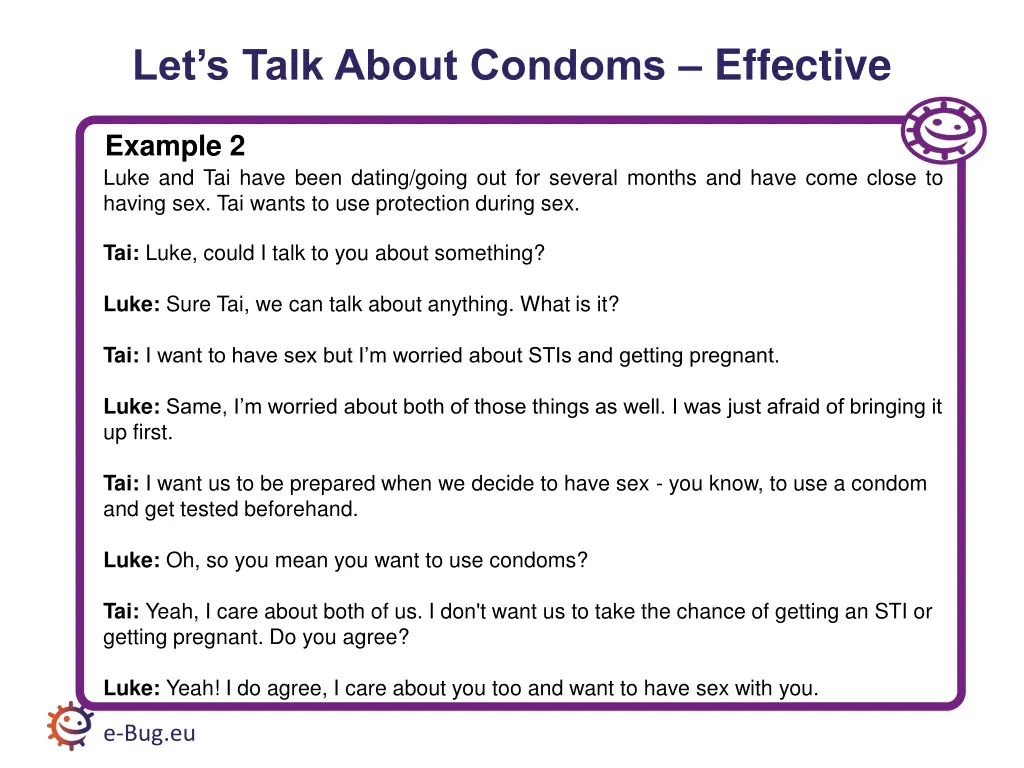 let s talk about condoms effective