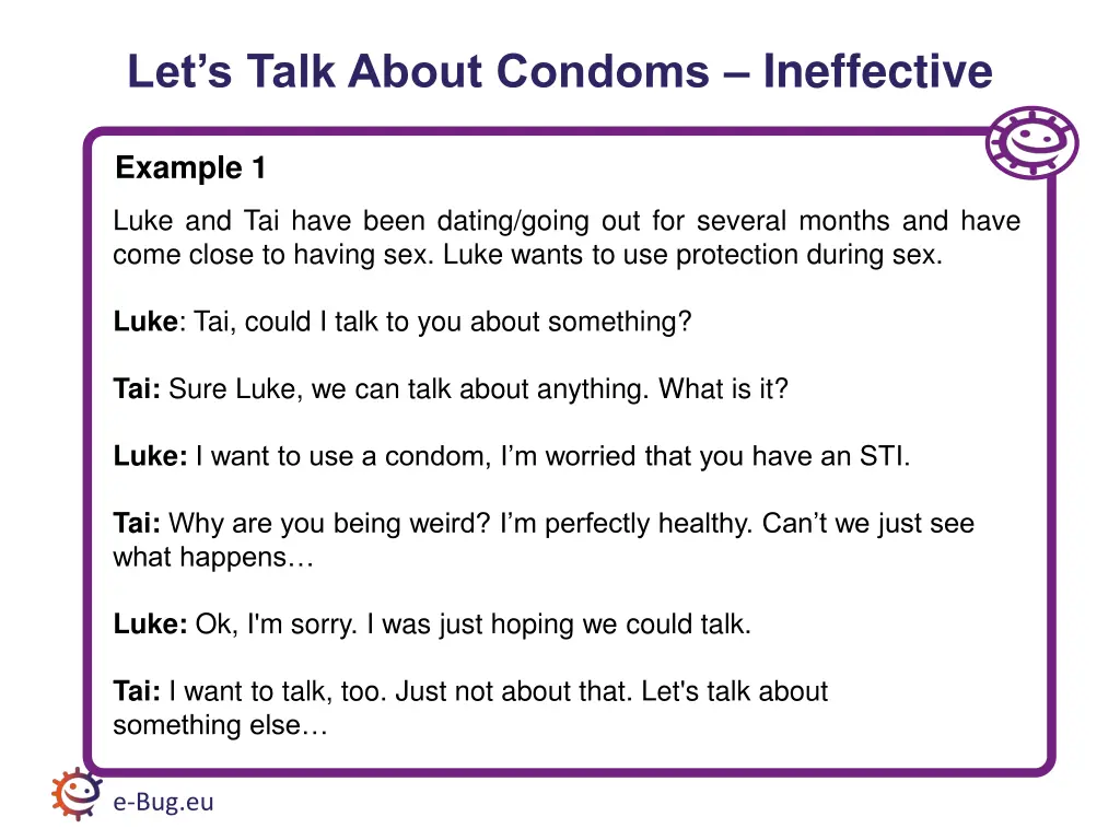 let s talk about condoms ineffective