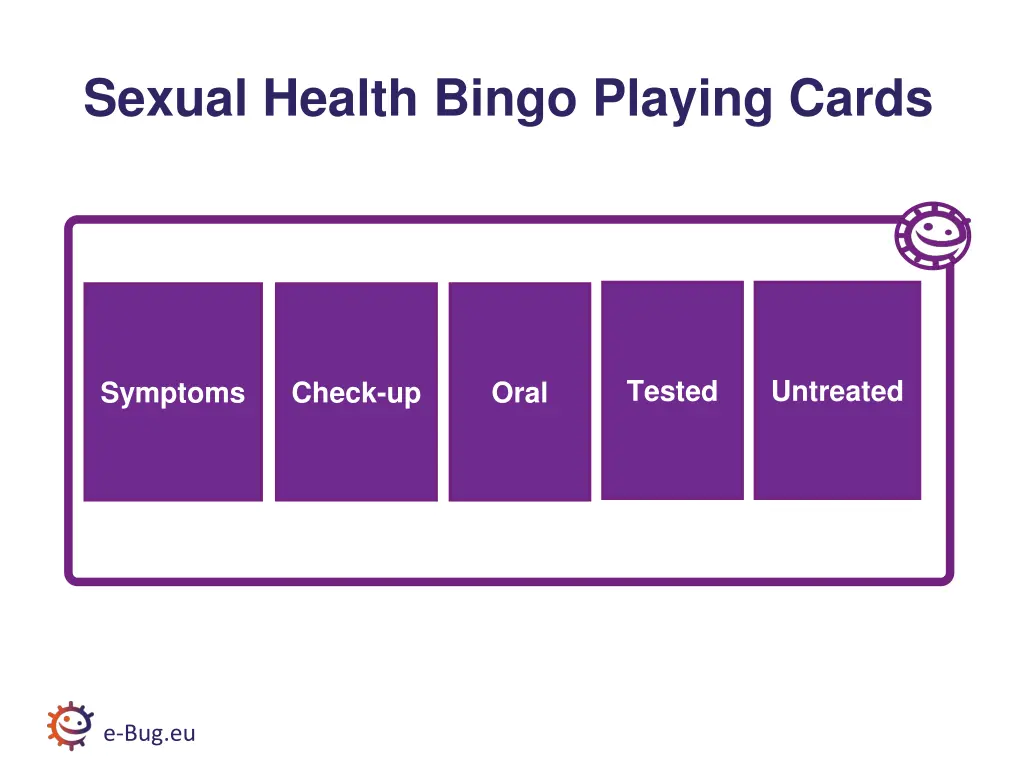 sexual health bingo playing cards