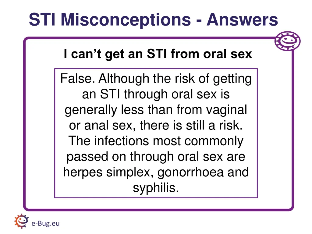 sti misconceptions answers