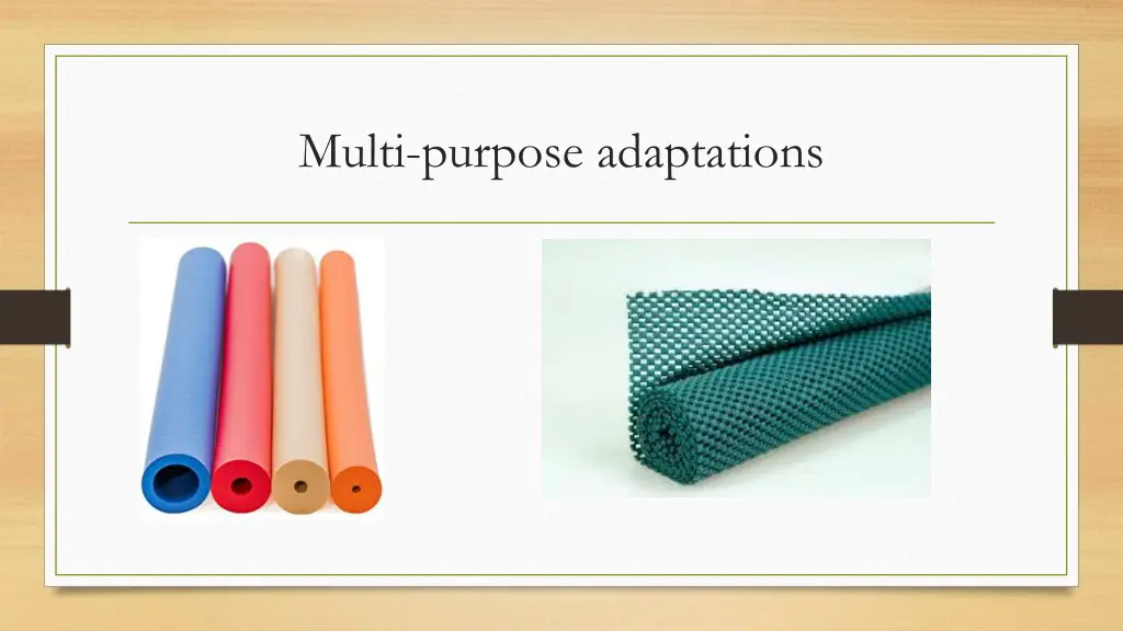 multi purpose adaptations