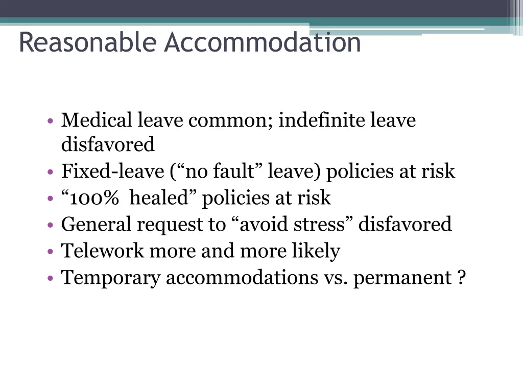 reasonable accommodation 2