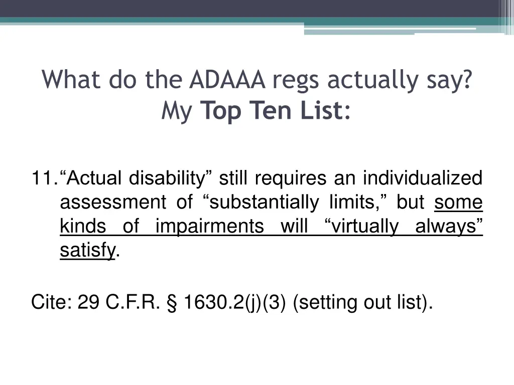 what do the adaaa regs actually 10