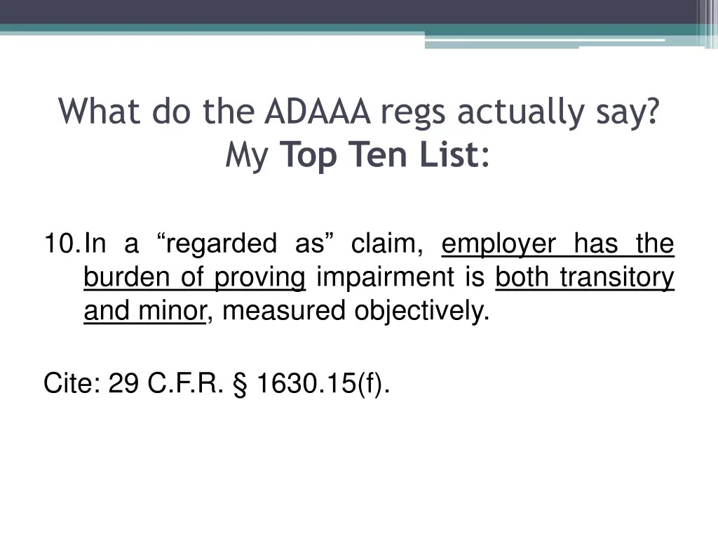 what do the adaaa regs actually 9