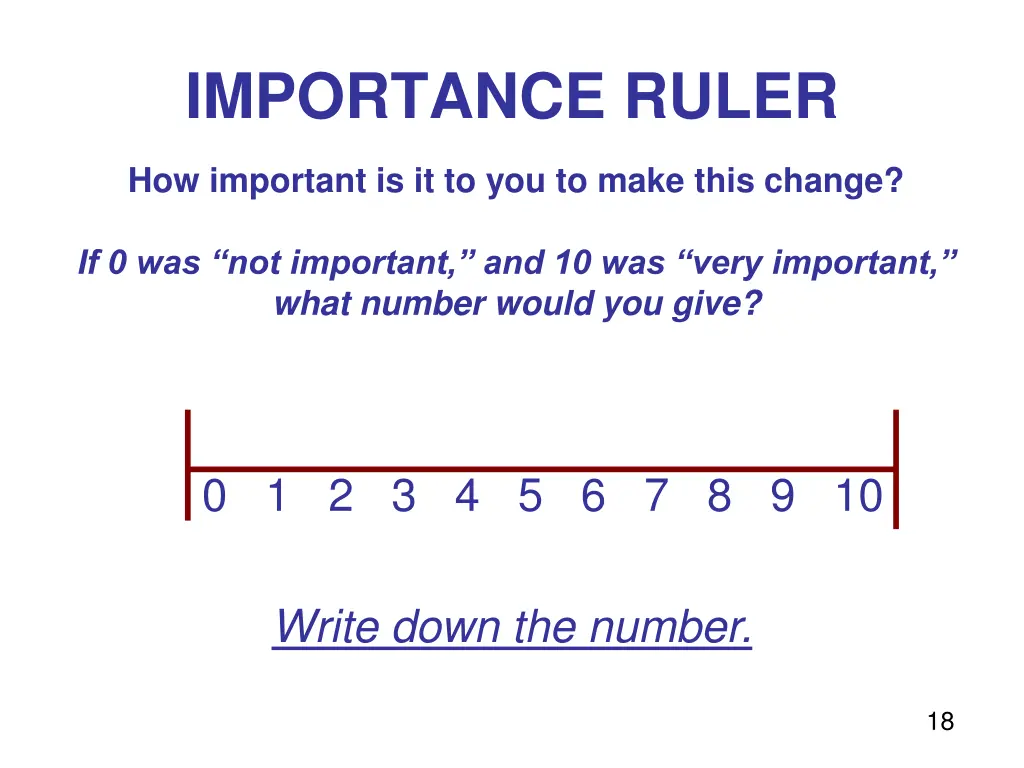 importance ruler