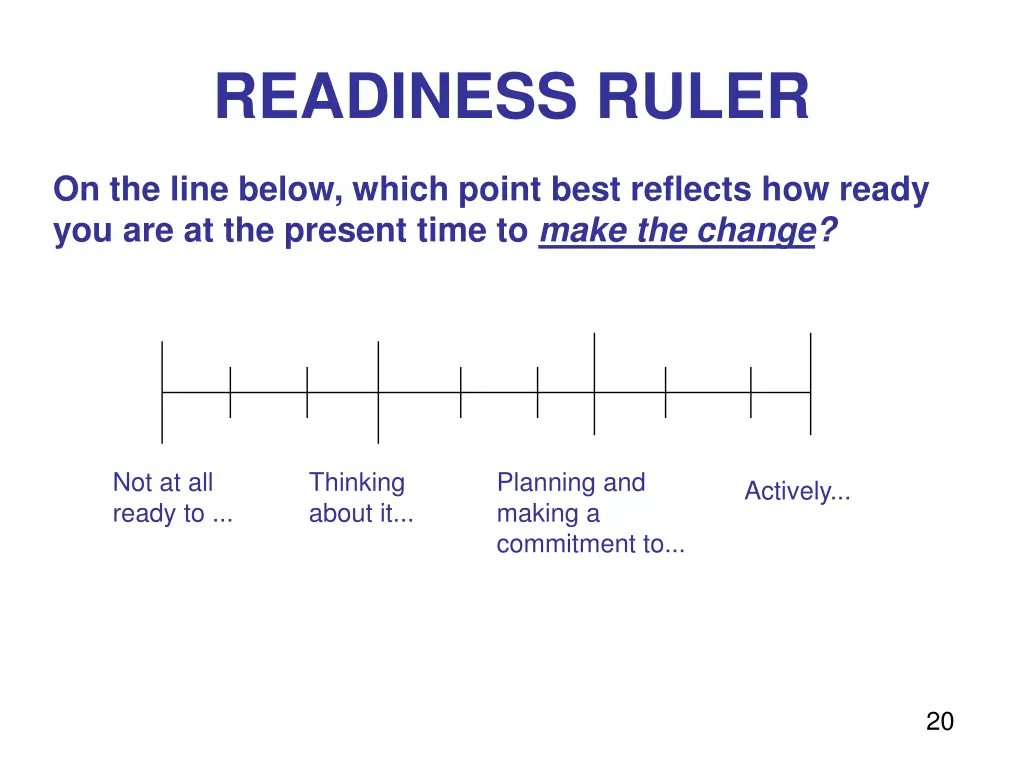 readiness ruler