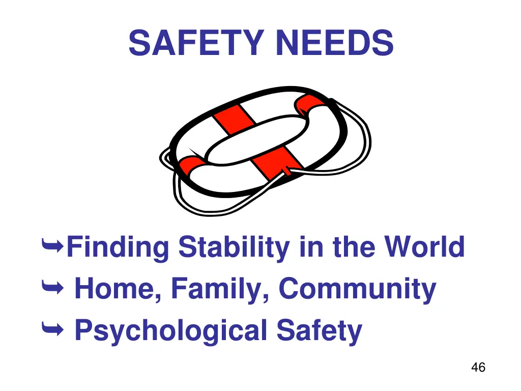 safety needs