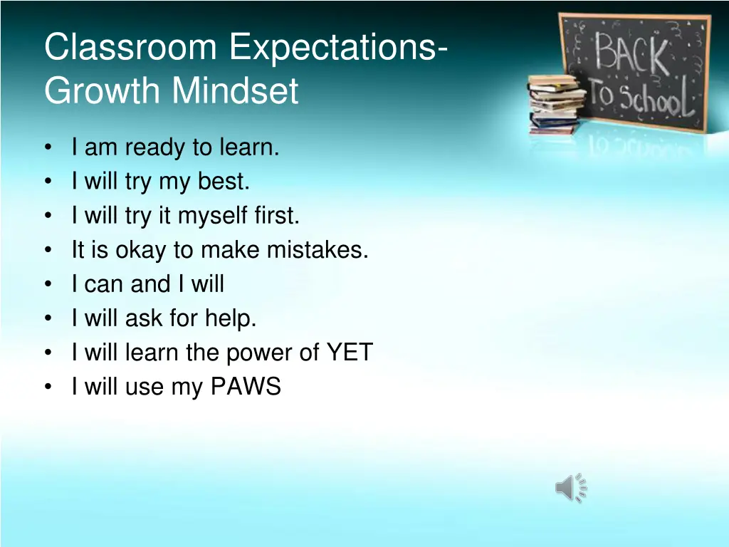 classroom expectations growth mindset