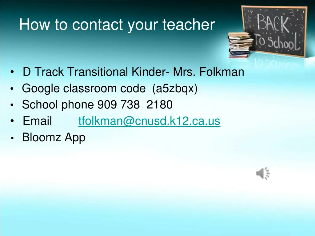 how to contact your teacher