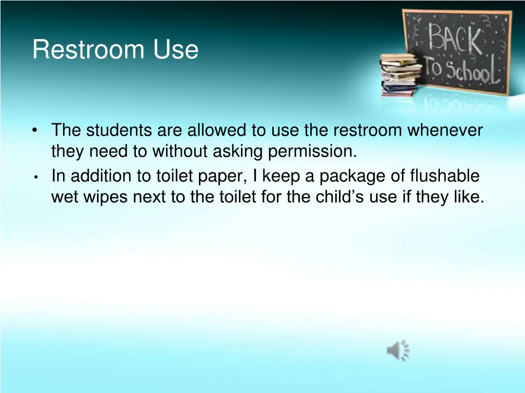 restroom use