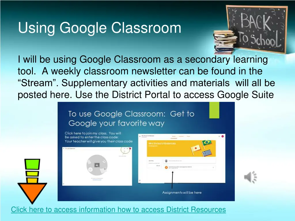 using google classroom