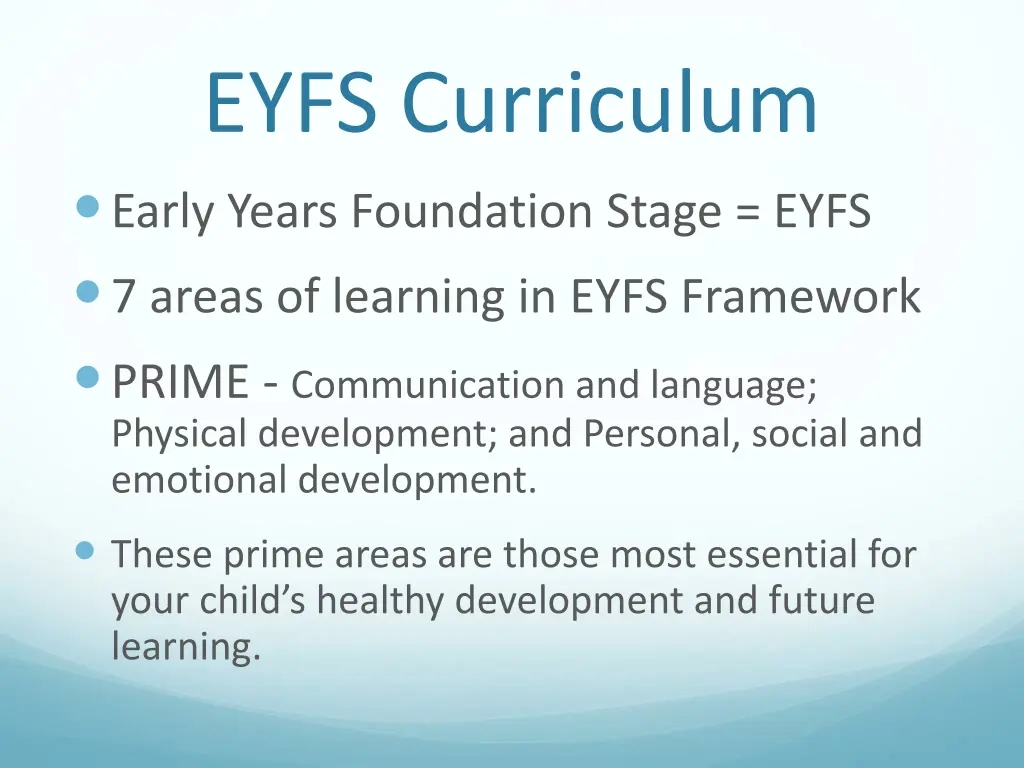 eyfs curriculum early years foundation stage eyfs