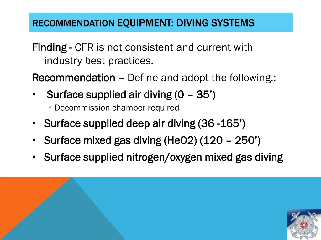 recommendation equipment diving systems