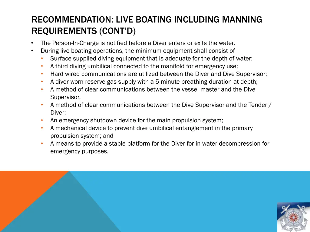 recommendation live boating including manning 2