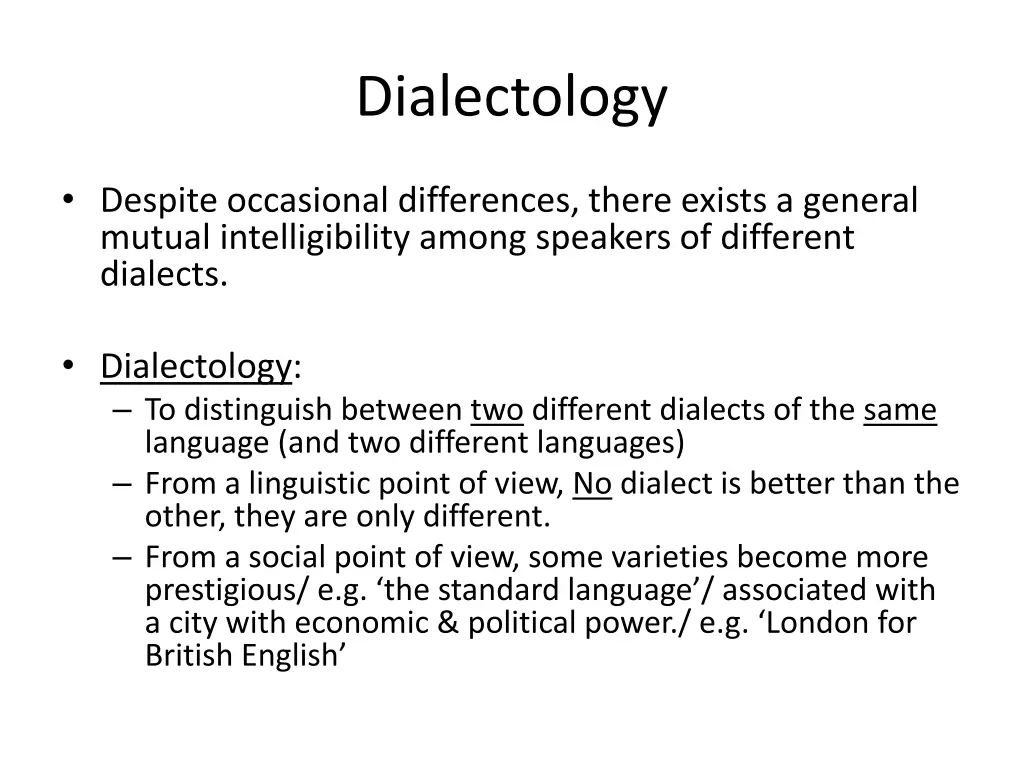 dialectology