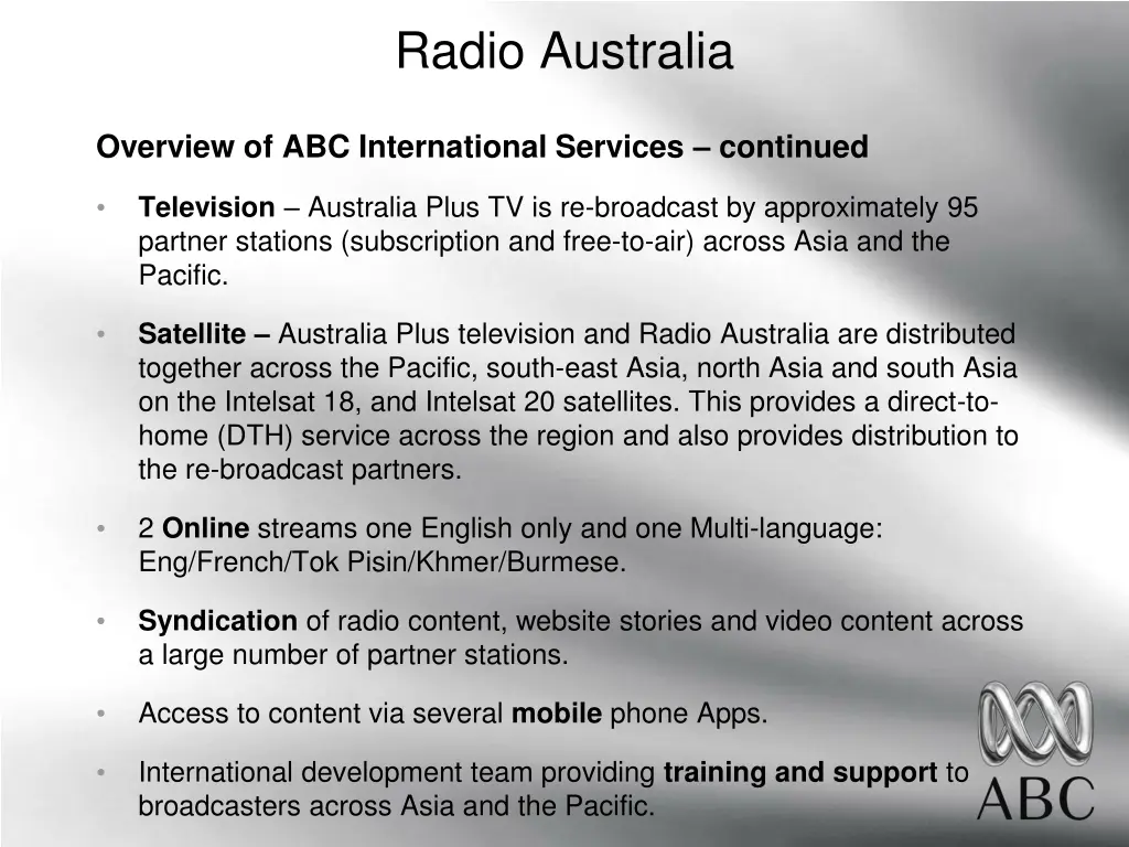 radio australia 5