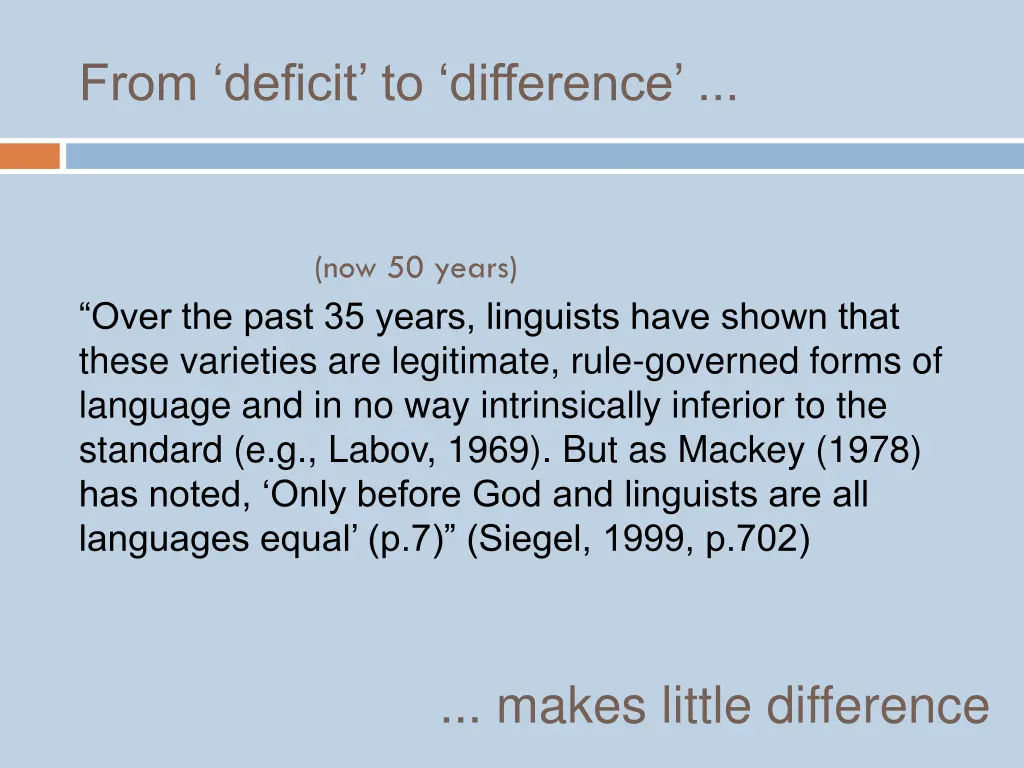 from deficit to difference