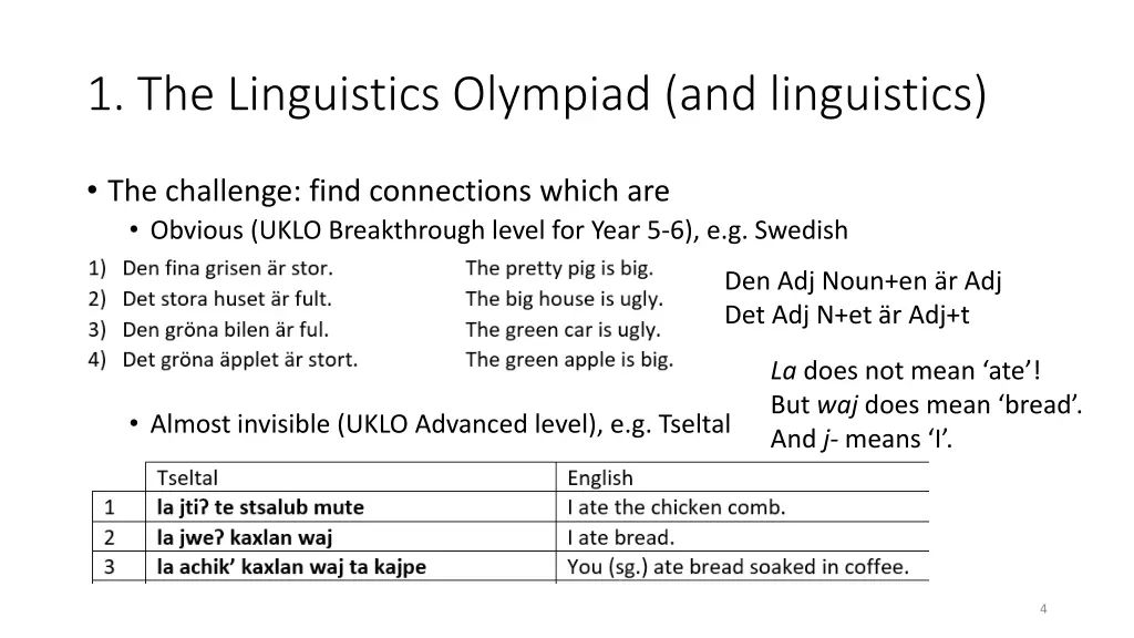 1 the linguistics olympiad and linguistics