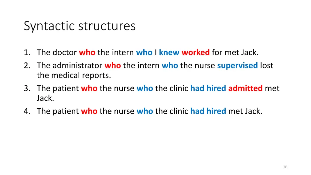 syntactic structures