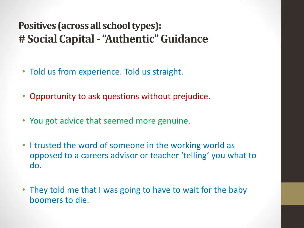 positives across all school types social capital 1