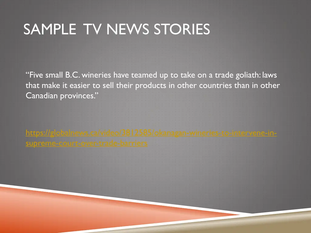 sample tv news stories 1