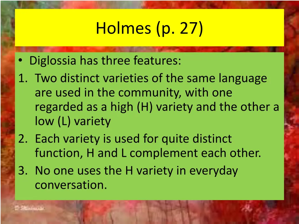 holmes p 27