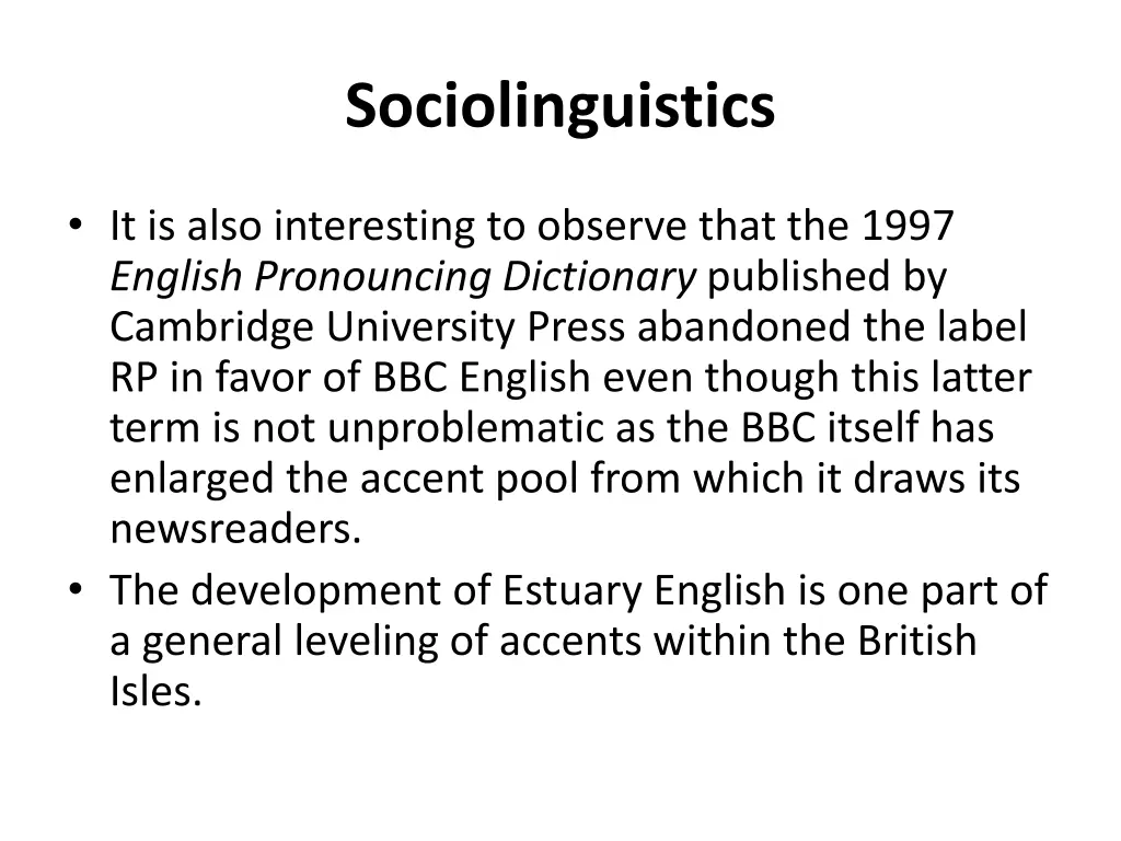 sociolinguistics 21