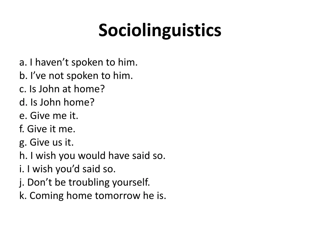 sociolinguistics 28