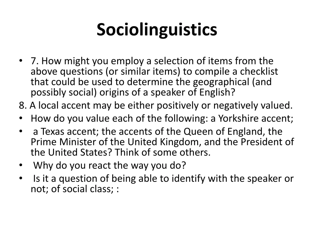 sociolinguistics 29