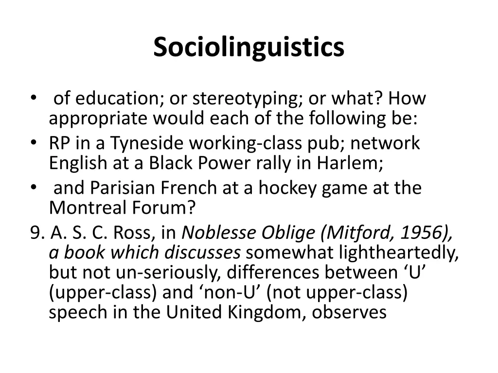 sociolinguistics 30