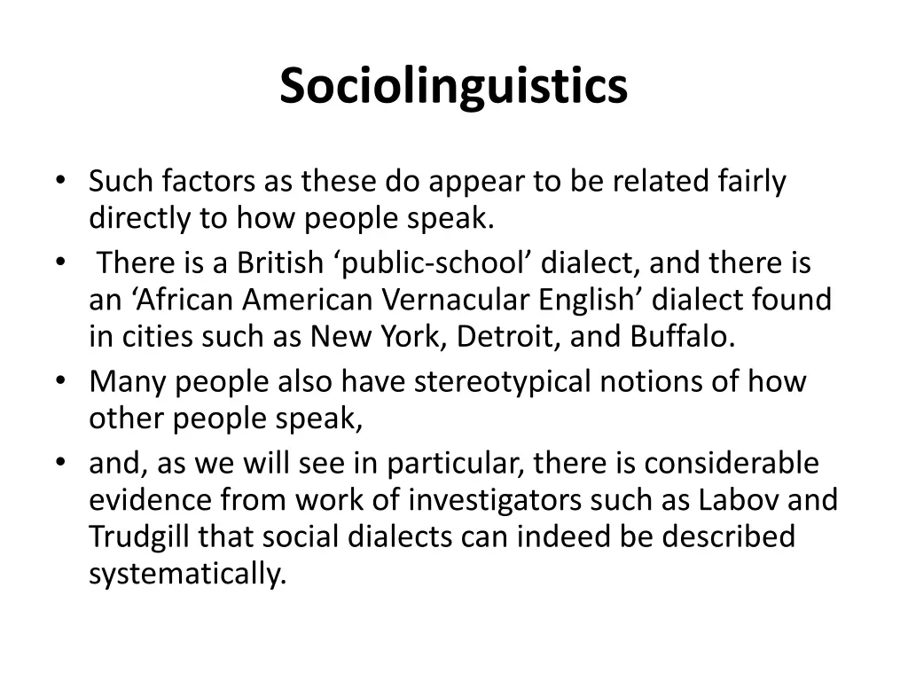 sociolinguistics 31