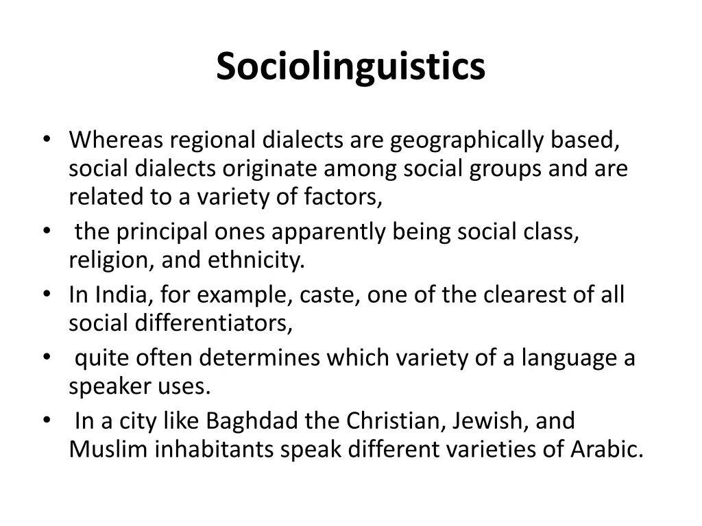 sociolinguistics 32