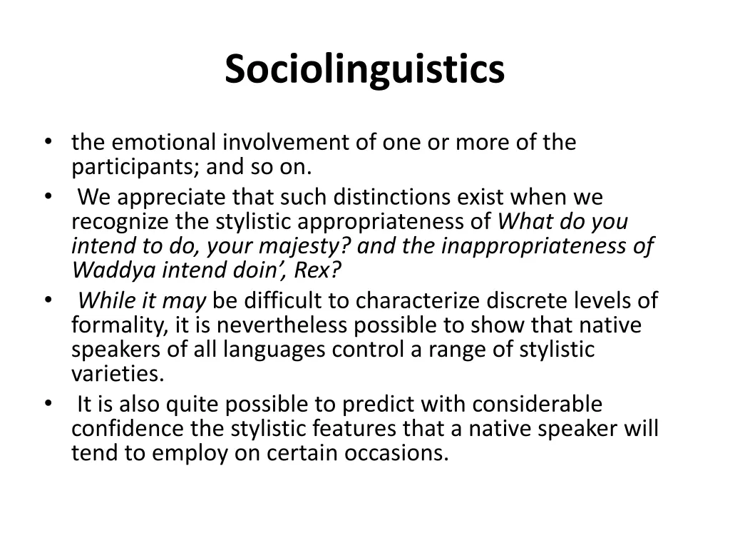 sociolinguistics 40