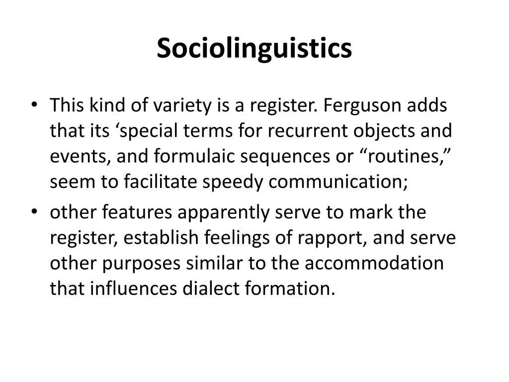 sociolinguistics 42