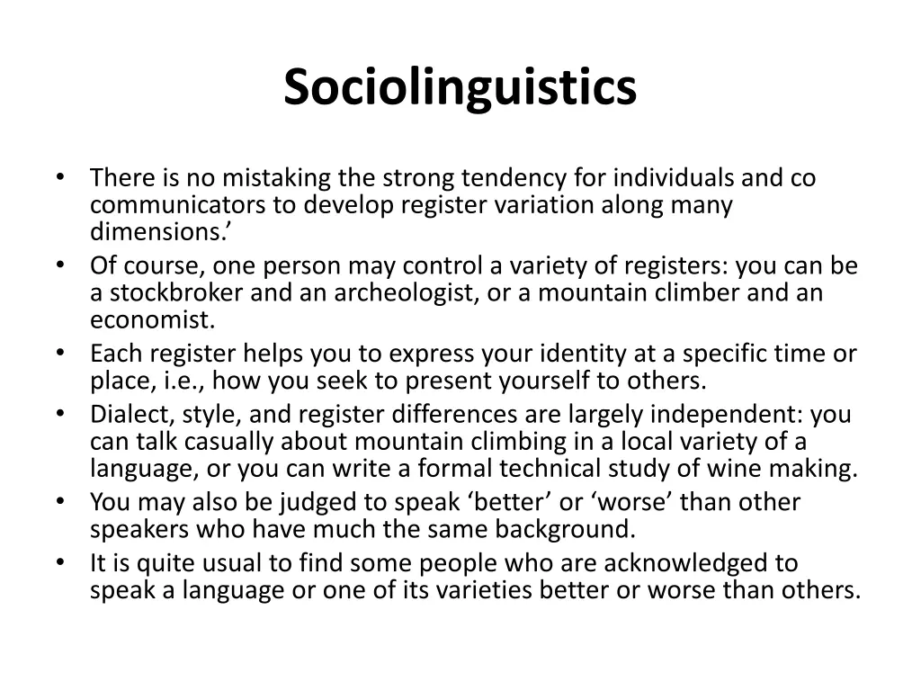 sociolinguistics 43