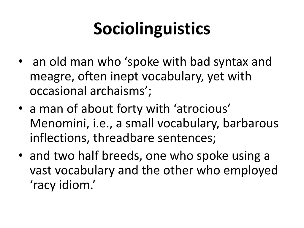 sociolinguistics 45