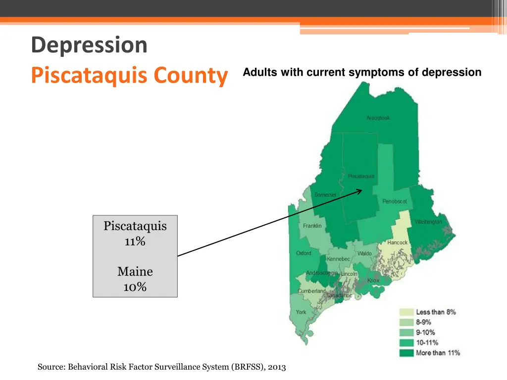 depression piscataquis county