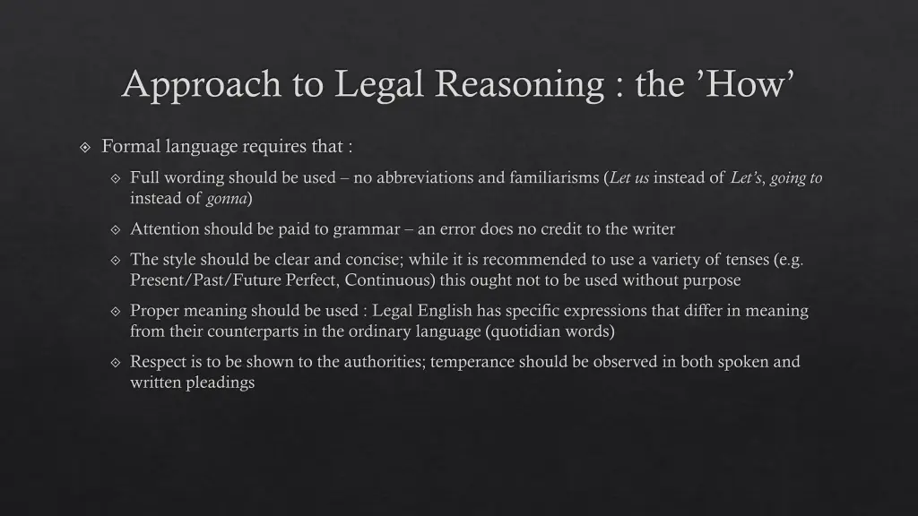 approach to legal reasoning the how 1