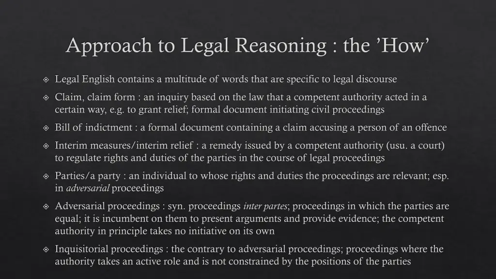 approach to legal reasoning the how 2