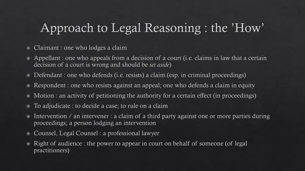 approach to legal reasoning the how 3