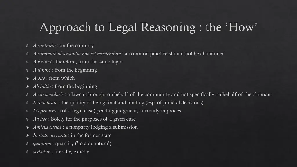 approach to legal reasoning the how 5