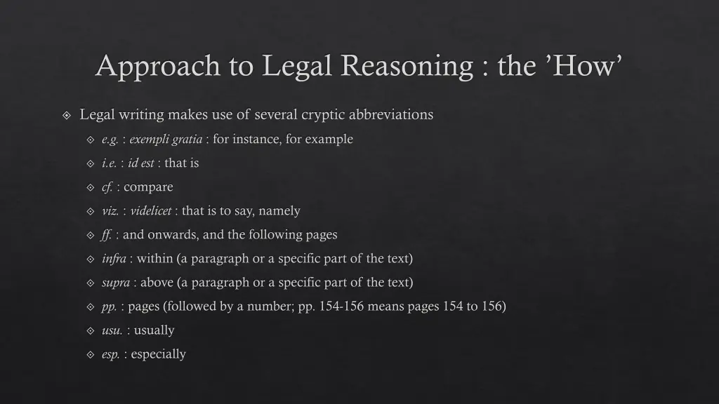 approach to legal reasoning the how 6