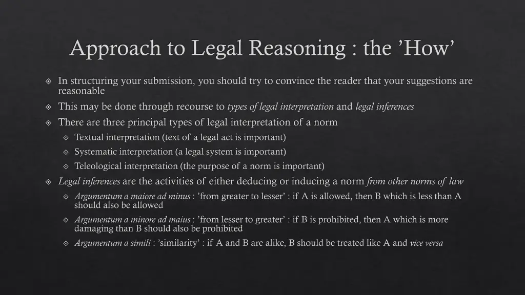 approach to legal reasoning the how 8